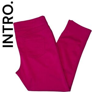 Intro. Pink Stretch Pull-On (No Fly) High-Rise Jeans/Pants ~ 16